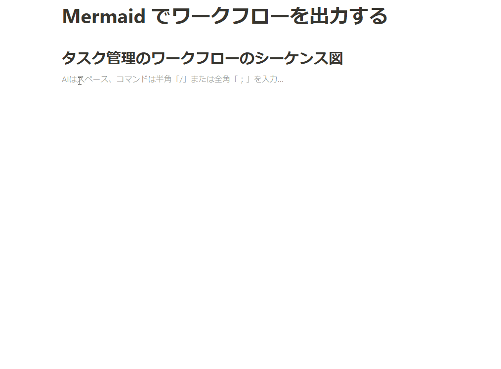 複雑な図も Mermaid を使って簡単に作ってくれる