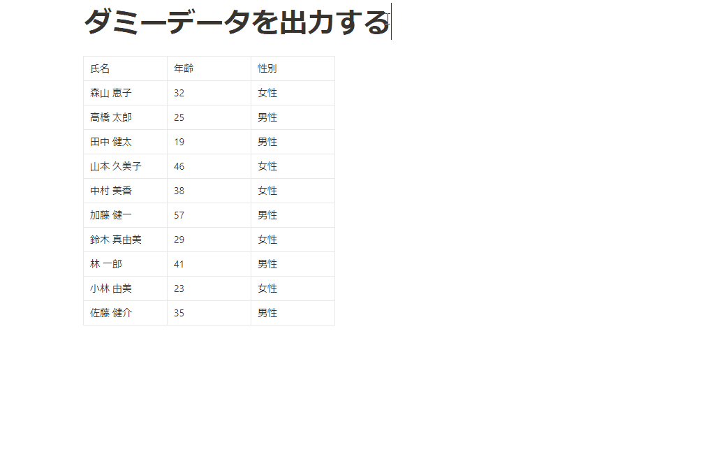 データベースにも簡単に変換できる