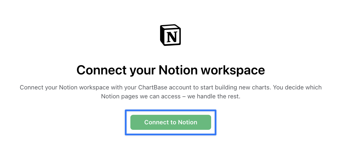 Notion との接続画面