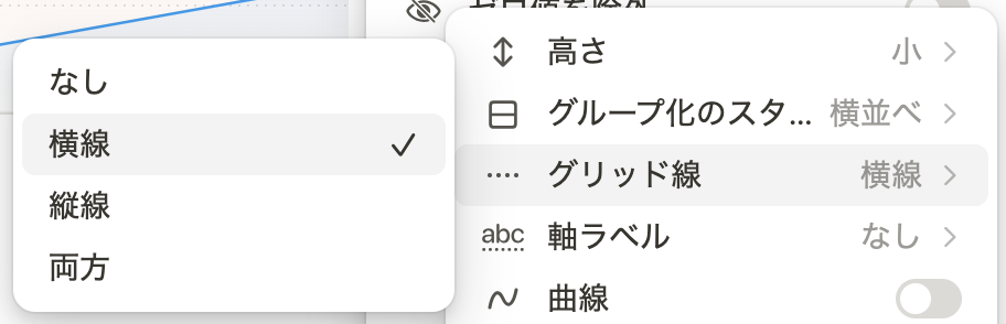 グリッド線の変更